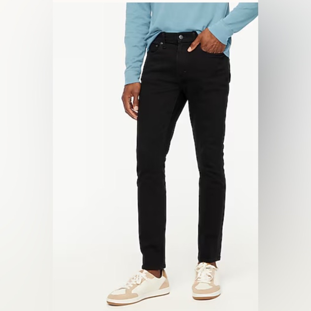 J. Crew Signature Flex+ Skinny 33 x 30 Black
